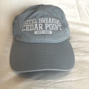 Cedar Point Baby Blue Adjustable Baseball Cap Hat with Logo - never worn